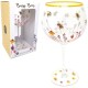 Busy Bee Balloon Glass Gin and Tonic Floral Bumble Bee Balloon Glass