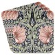 William Morris Pimpernel Blush Floral Set Of 4 Coasters