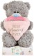 Me to You 15cm Best Mummy Ever Pink Heart Bear Tatty Teddy