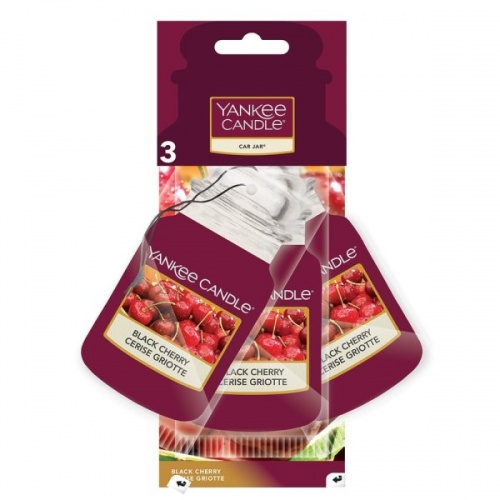 Black Cherry Original Car Jar 3 Pack by Yankee Candle