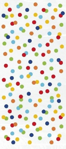 Polka Dot Rainbow 20 x Treat Party Favour Sweet Cellophane Bags