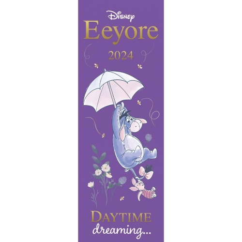 Disney Winnie The Pooh Eeyore 2024 Slim Wall Calendar
