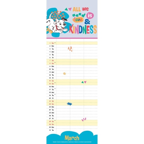 Disney You Me And Us 2026 Slim Wall Calendar - threelittlebears.co.uk