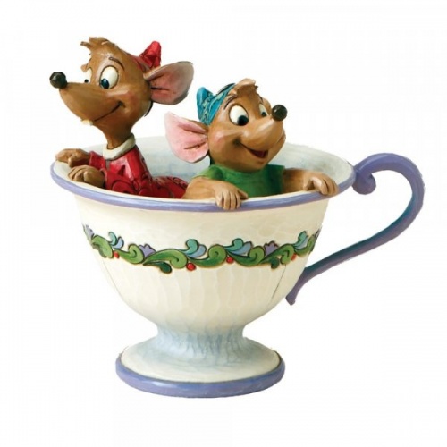 Disney Traditions Tea For Two - Jaq & Gus Figurine