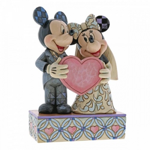 Disney Traditions Mickey & Minnie Two Souls, One Heart Wedding Figurine