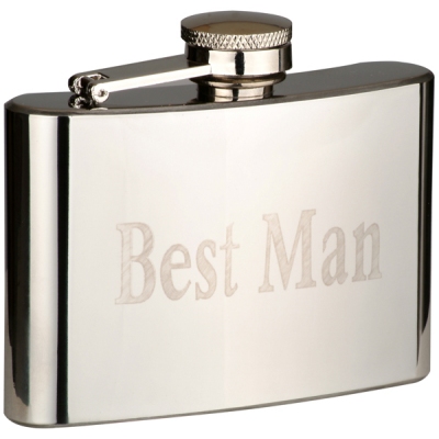 4oz Best Man Hip Flask