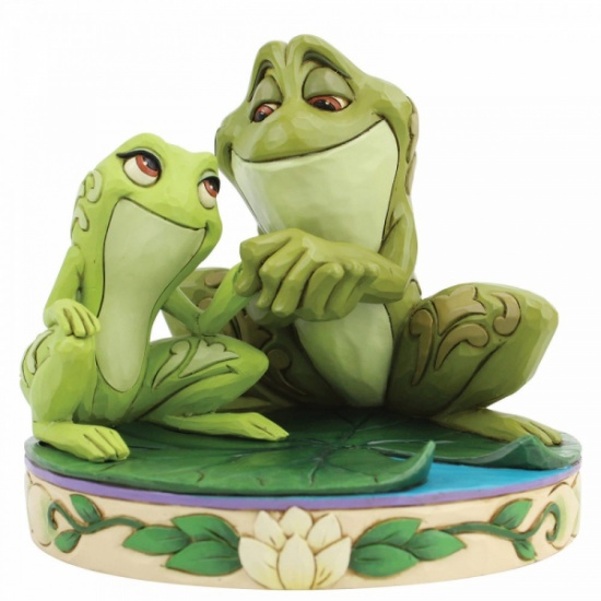 Disney Traditions Amorous Amphibians Tiana and Naveen as Frogs Figurine