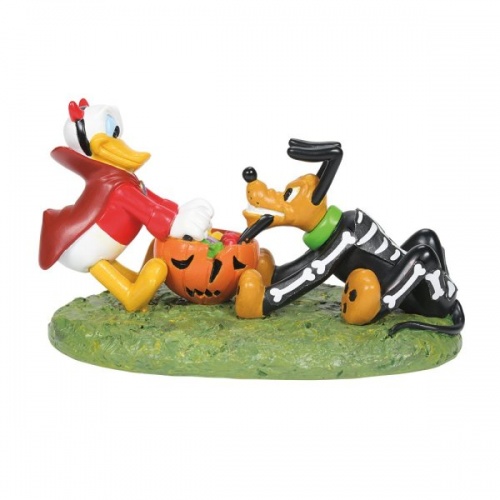 Disney Department 56 Donald & Pluto's Tussle Halloween Costume Figurine
