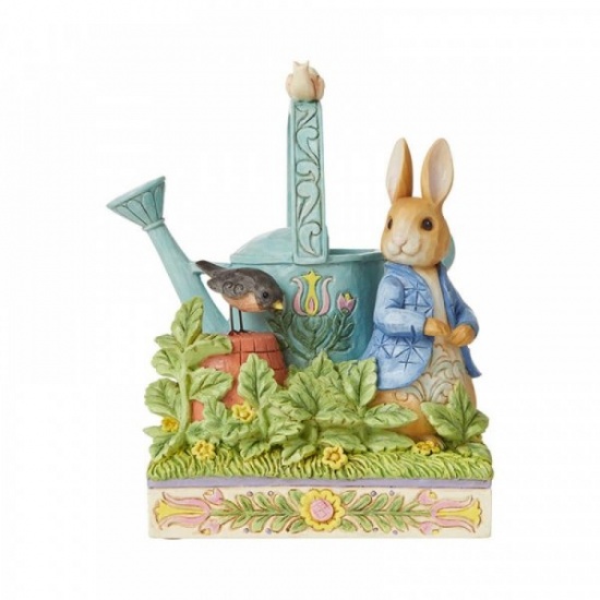 Jim Shore Peter Rabbit Caught in Mr. McGregor's Garden Figurine