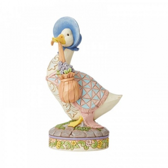 Jim Shore Jemima Puddle-Duck Wearing a shawl and a poke bonnet Figurine