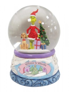 Jim Shore The Grinch and Max Waterball /Snow Globe