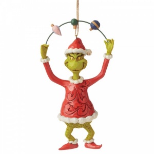Jim Shore Grinch Juggling Ornaments Hanging Ornament Figurine
