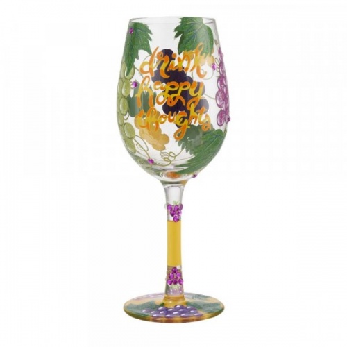 Lolita Drink Happy Thoughts Wine Glass