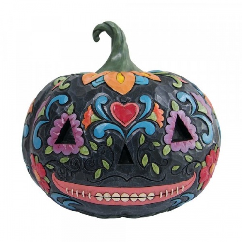 Jim Shore Heartwood Creek Day of the Dead Jack-o-Lantern Figurine