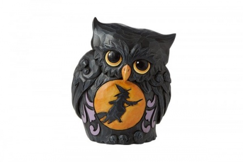 Jim Shore Heartwood Creek Halloween Owl Mini Figurine