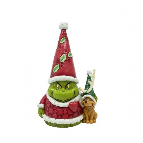 Jim Shore The Grinch Gnome with Max Gnome Figurine