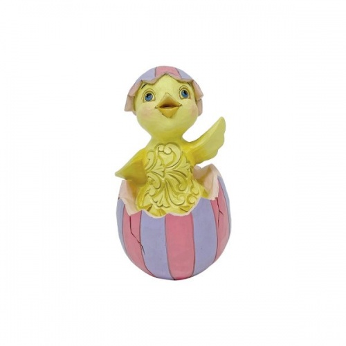 Jim Shore Heartwood Creek Easter Chick in Egg Mini Figurine