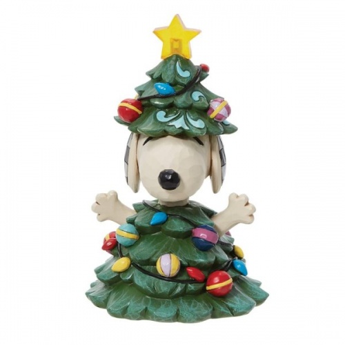 Peanuts Snoopy Dressed as a Tree Led Light Up Figurine