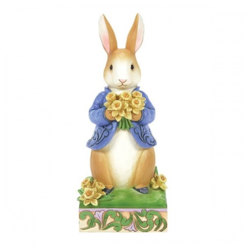 Jim Shore Peter Rabbit with Daffodils Figurine