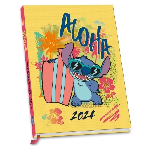 Disney Lilo & Stitch A5 Hardcover Week to View 2024 Diary