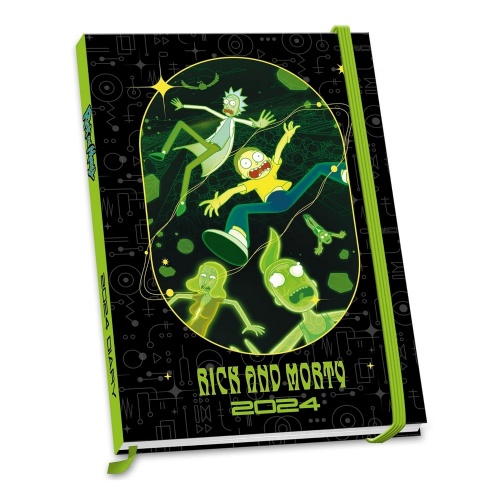 Rick and Morty Hardcover Week to View 2024 Diary