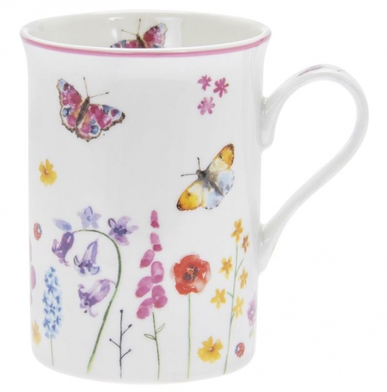 Butterfly Garden Fine China mug - Gift Boxed - Butterflies