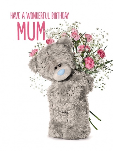 Me To You Wonderful Mum Large Birthday Card Tatty Teddy 12'' x 9''