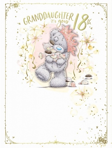 Me to You Happy 18th Granddaughter Birthday Card Large Card