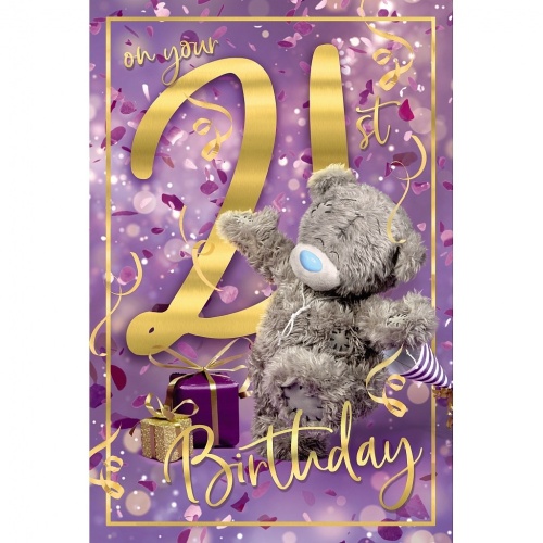 Me to You 3D Holographic 21st Birthday Card
