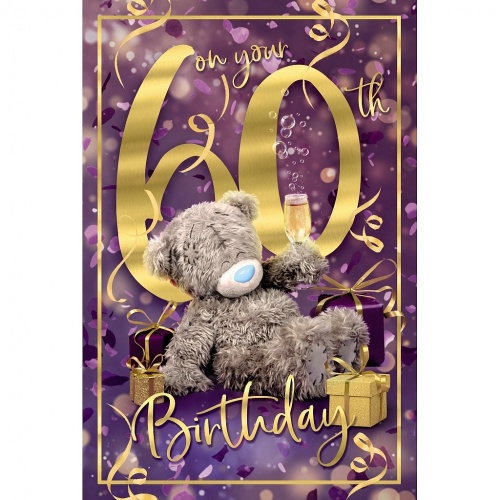 Me to You 3D Holographic 60th Birthday Card