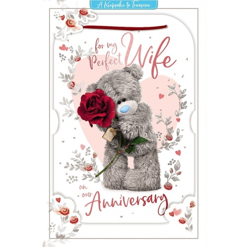 Me to You For My Perfect Wife Wedding Anniversary Card Tatty Teddy