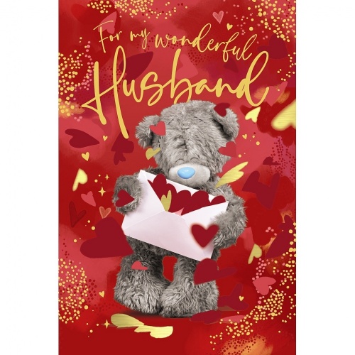 Me to You Wonderful Husband Birthday Card - 3D Effect
