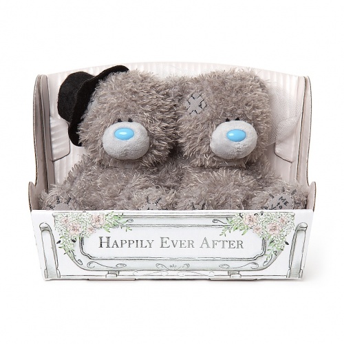 Me to You Bride and Groom in Wedding Carriage 4'' Plush Bears Tatty Teddy