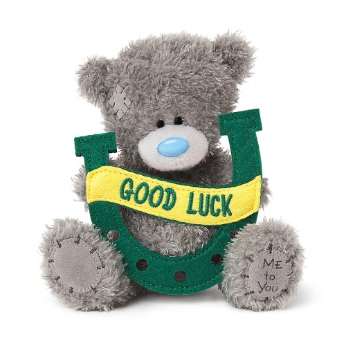 Me to You Good Luck Horseshoe  5'' Plush Bear Tatty Teddy