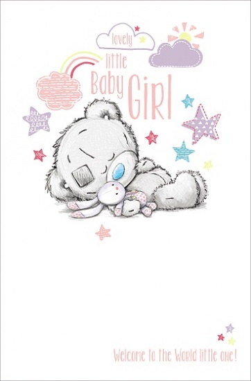 Me To You - Tatty Teddy Lovely Little Baby Girl - Birth of Baby Card