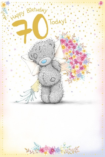 Me to You Tatty Teddy - Happy 70th Birthday Card