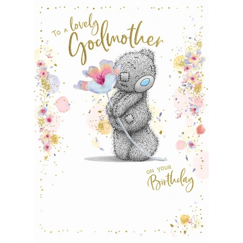 Me to You Lovely Godmother Birthday Greetings Card