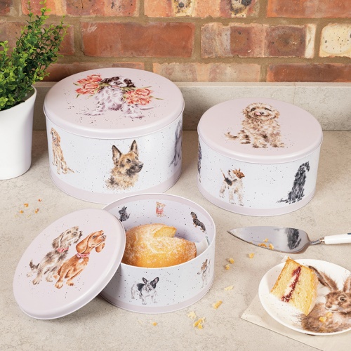 Wrendale Designs Set of 3 Cake Tins - A Dog's Life