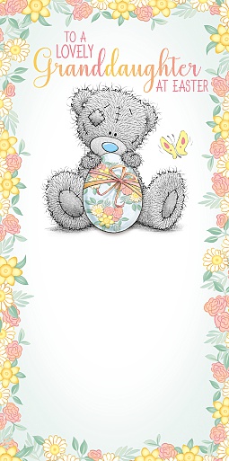 Me to You Tatty Teddy - Lovely Granddaughter Easter Money Wallet Card