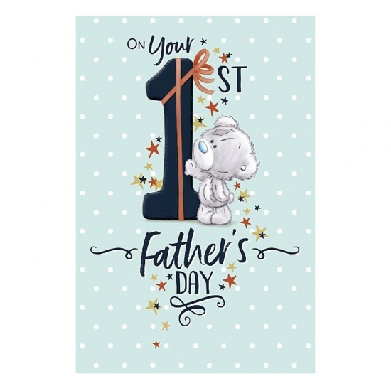 Me To You On Your 1st Father's Day Tiny Tatty Teddy Card