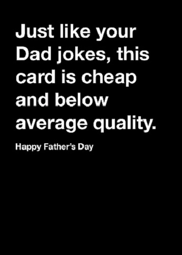 Just Like Your Dad Jokes This Card is Cheap Funny Cards Father's Day Card