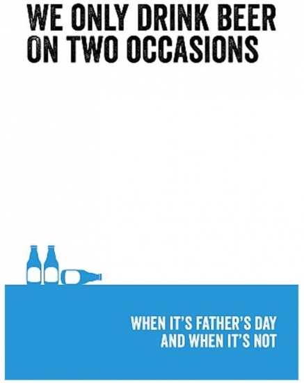 We only Drink Beer On Two Occasions Father's Day Card