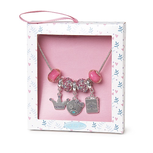 Me to You Tatty Teddy Silver Plated Princess Charm Necklace