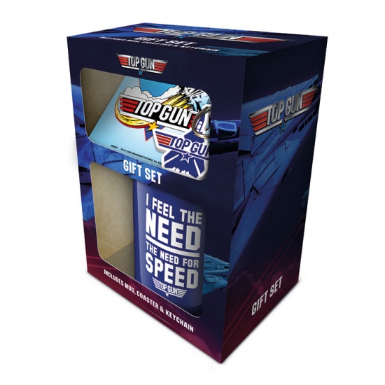 Top Gun Need For Speed Blue Mug, Coaster and Keyring Gift Set