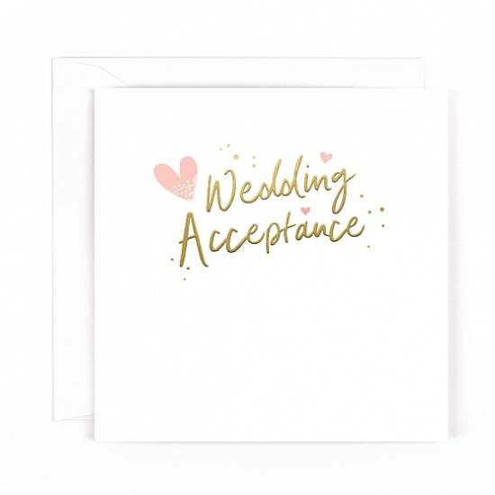 Wedding Acceptance Card