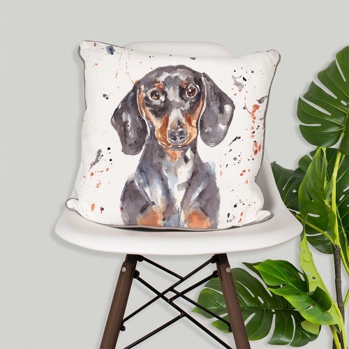 Dachshund Cushion - Pre-Filled Cushion Pillow