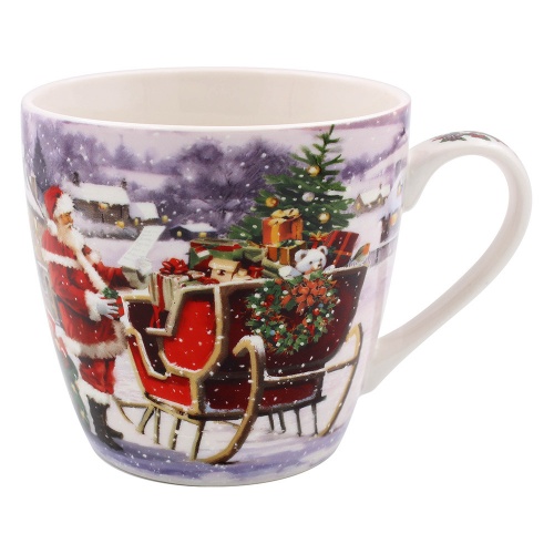 Santa Breakfast Mug Cup Festive Gift Boxed Father Christmas