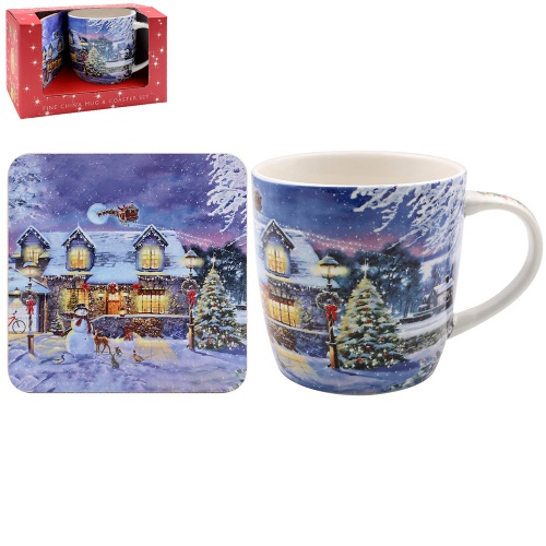Magic of Christmas Mug and Coaster Set