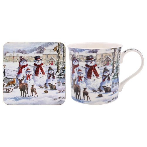 Magic of Christmas Fine China Mug and Coaster Set