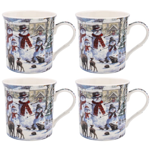 The Magic of Christmas Set of 4 Fine China Mugs - Gift Boxed